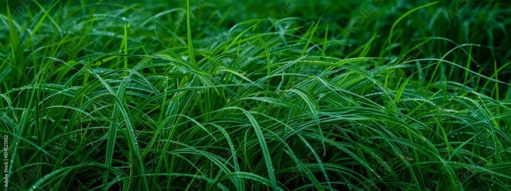 Meadow field with fresh juicy green grass. Summer spring natural landscape. Green landscape background for a postcard, banner, or poster. Close-up macro photography, selective focusing. Meadow field with fresh juicy green grass. Summer spring natural landscape. Green landscape background for a postcard, banner, or poster. Close-up macro photography, selective focusing.
