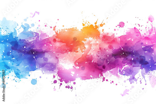 Abstract colorful paint splashes background vector illustration on a white background A modern design with a splash of color ink and watercolor elements 