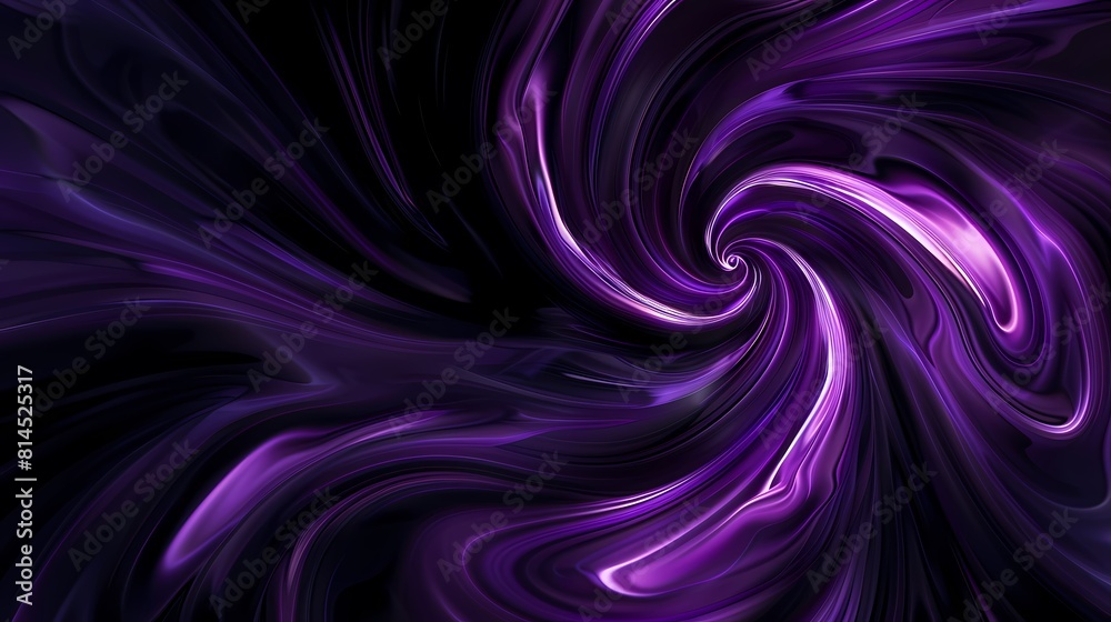 Digital technology purple and black swirl poster PPT background