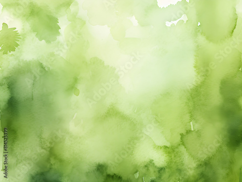 Abstract watercolor olive green color background  © TatjanaMeininger