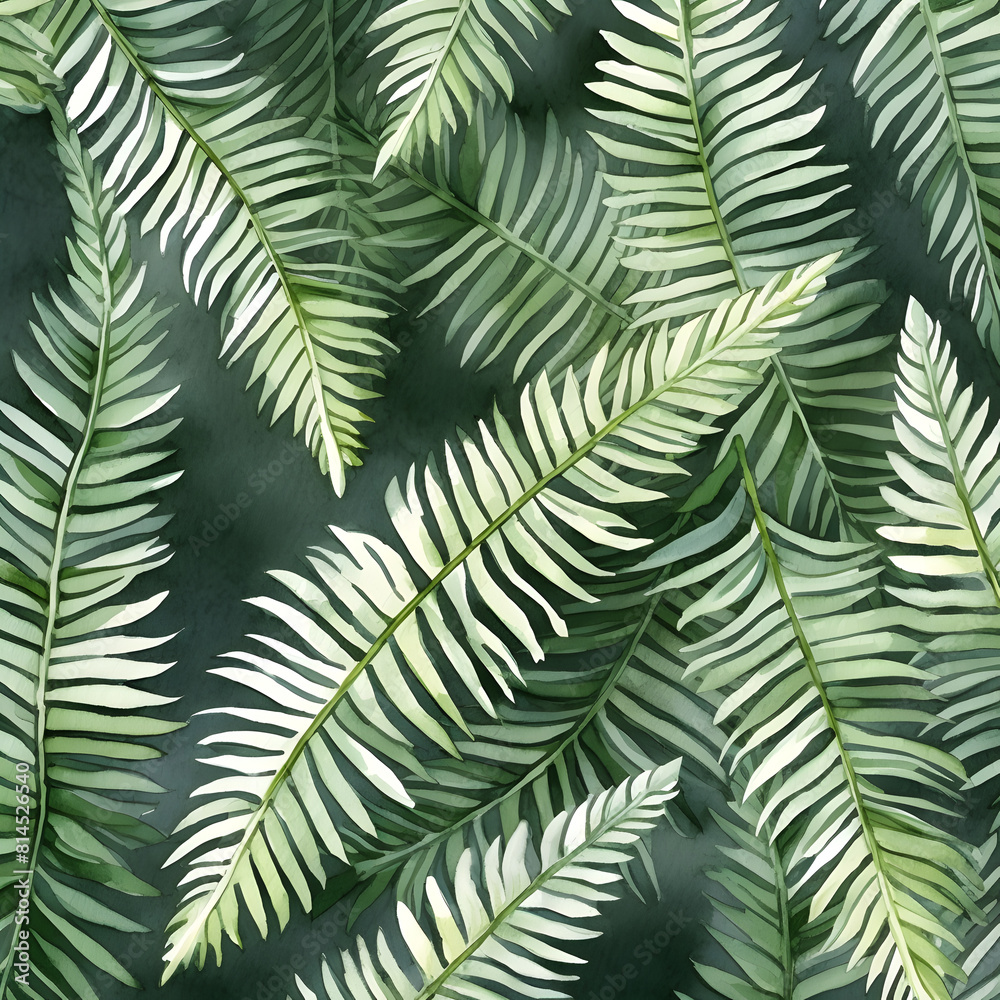 Abstract pattern with green leaves Abstract pattern with green leaves