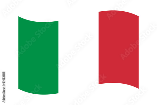 Free Download Vector illustration of wavy Italy flag on transparent background - GFXLoad