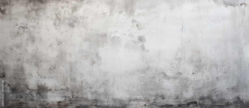 A grungy texture of white and gray on a concrete surface with copy space image