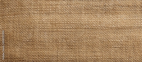 Top view of a burlap linen ...