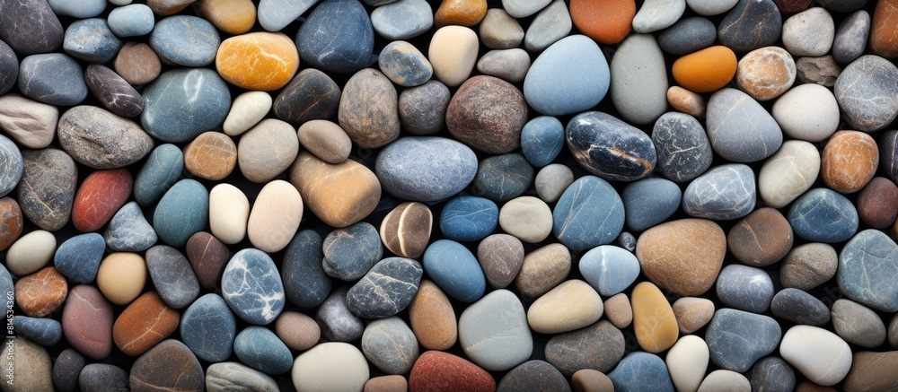 A colorful background of abstract small stones with a texture ideal for copy space image A colorful background of abstract small stones with a texture ideal for copy space image