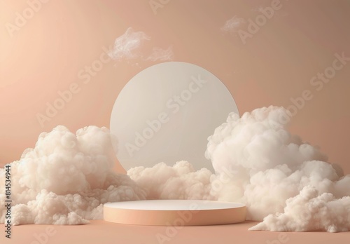 Round Object Emitting Thick Smoke