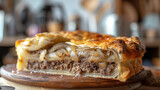 Rustic Meat Pie with Rich Filling and Flaky Crust