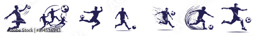 set silhouette of soccer © dropideas