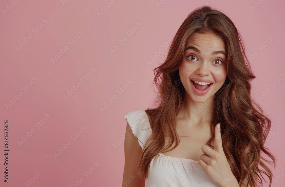 Young Girl Making Funny Face With Fingers Young Girl Making Funny Face With Fingers