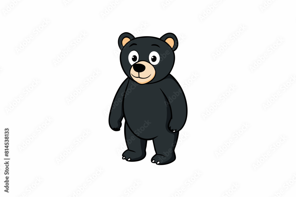 black bear cartoon vector illustration black bear cartoon vector illustration