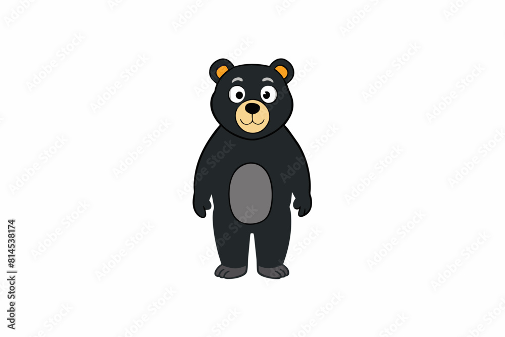 black bear cartoon vector illustration black bear cartoon vector illustration