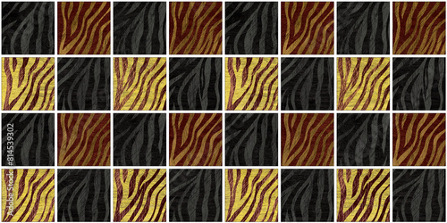 Seamless grid nature zebra and mosaic long pattern colorful colorful of wood wood closeup.