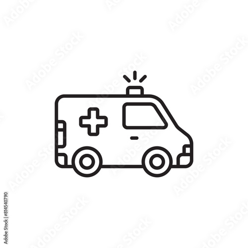 Wallpaper Mural Ambulance icon design with white background stock illustration Torontodigital.ca