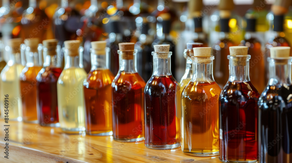Collection of Artisanal Vinegar Bottles Collection of Artisanal Vinegar Bottles