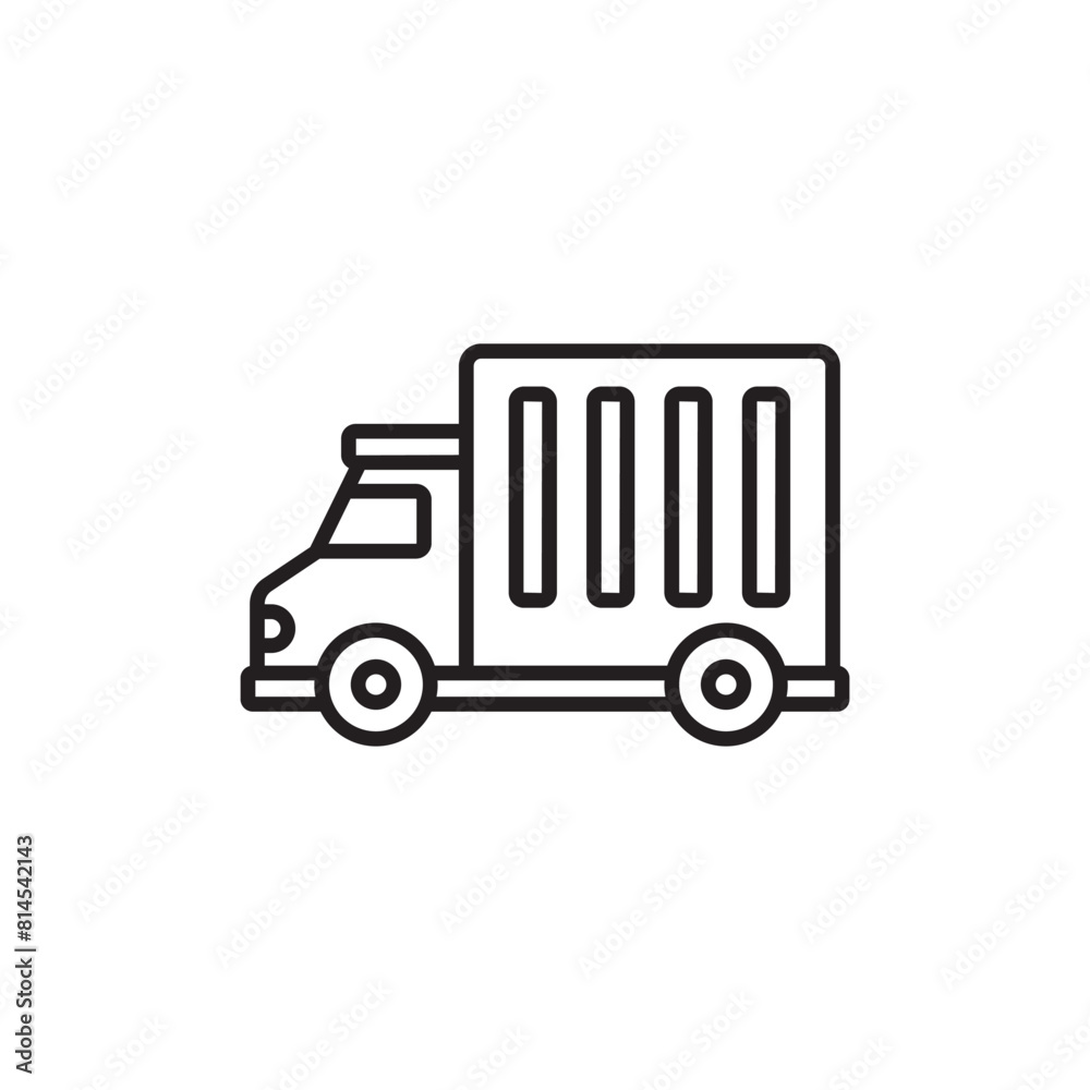 Truck icon design with white background stock illustration Truck icon design with white background stock illustration