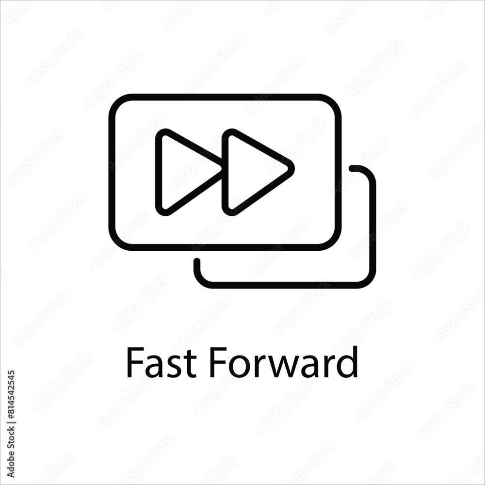 Fast Forward Vector icon Fast Forward Vector icon