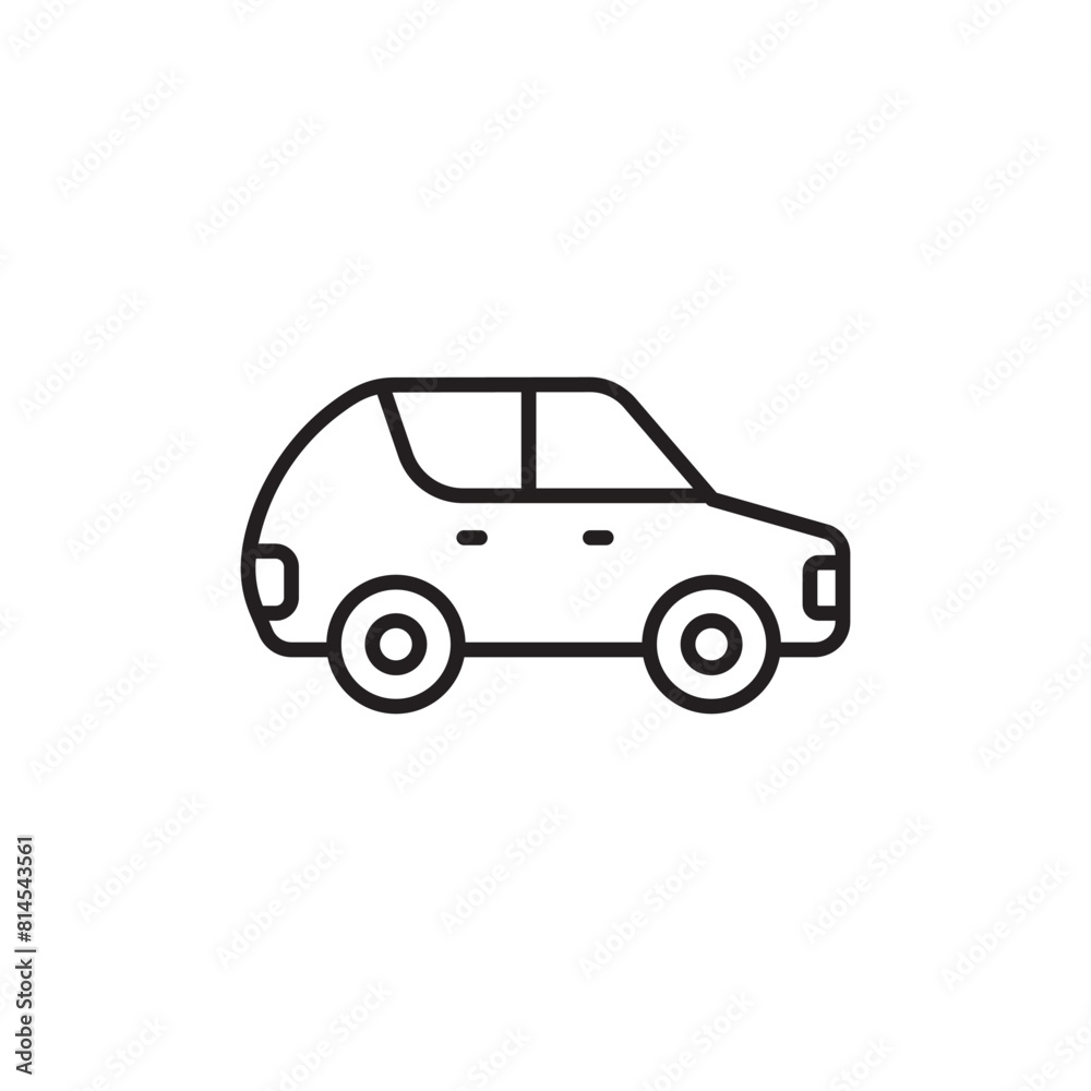 Suv Car icon design with white background stock illustration Suv Car icon design with white background stock illustration