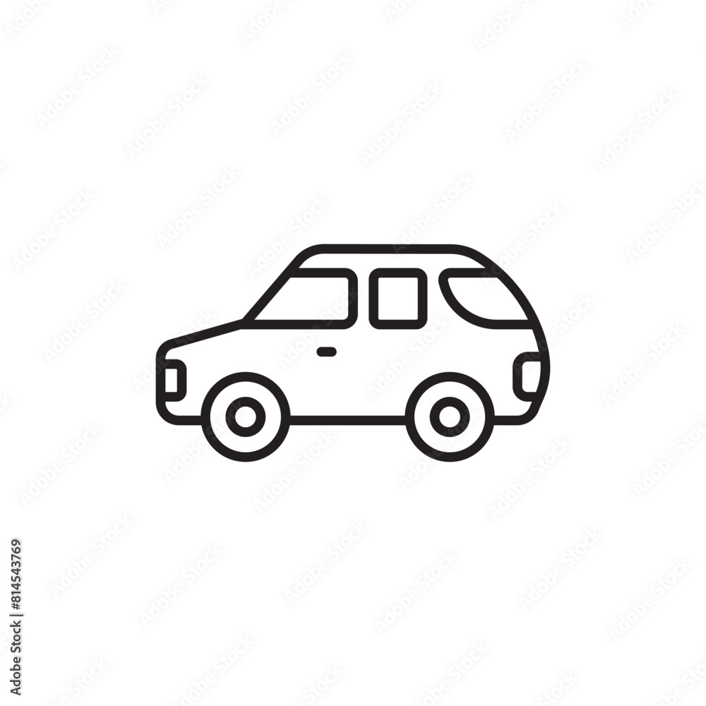 Car icon design with white background stock illustration Car icon design with white background stock illustration