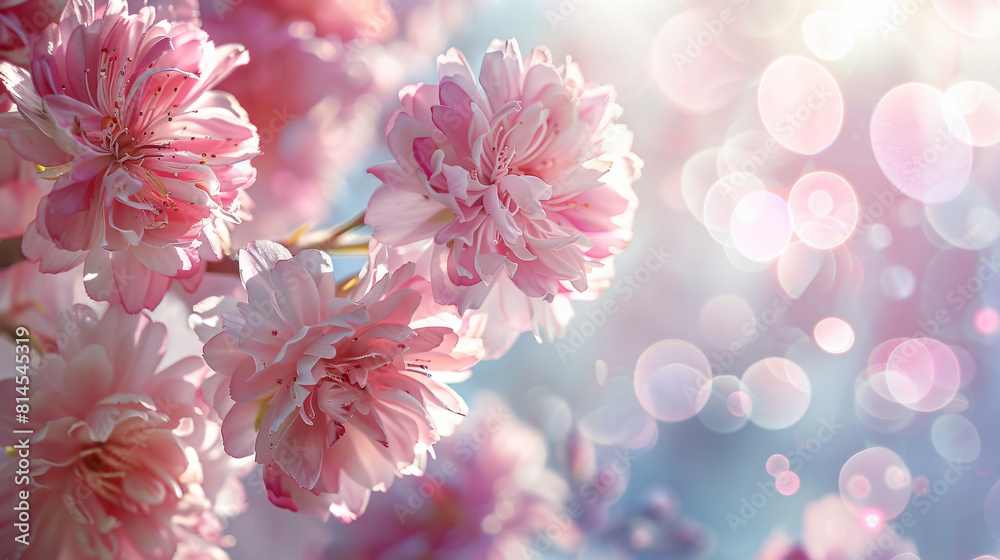 Beautiful Floral Background with Soft Light