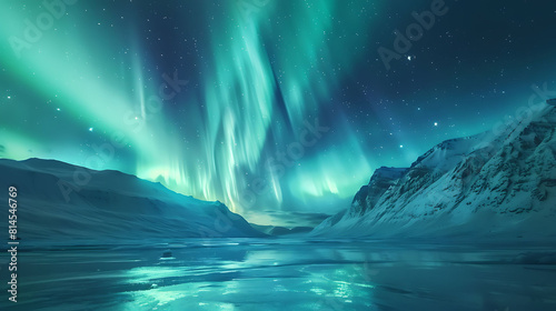 The breathtaking spectacle of the Northern Lights dancing across the night sky