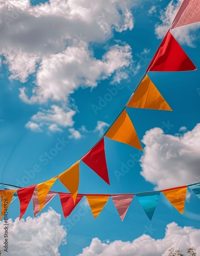 Flags Flying in the Air