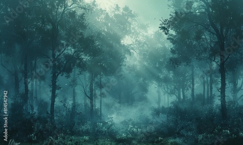 forest in fog © Viacheslav