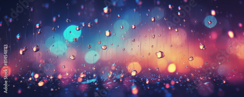 Raindrops on the window  abstract background  generated ai 