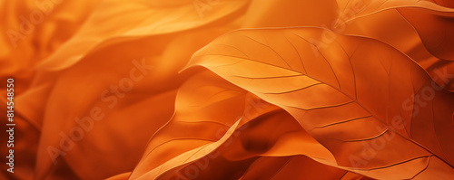 Close-up of autumn leaves texture, abstract nature background, generated ai 