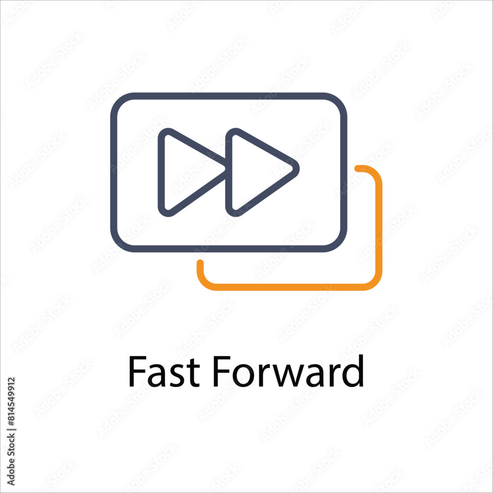 Fast Forward Vector icon Fast Forward Vector icon