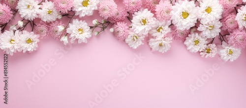 A floral pattern of white c...
