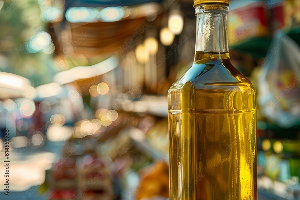 olive oil with background market