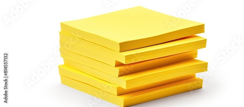 An isolated block of yellow...