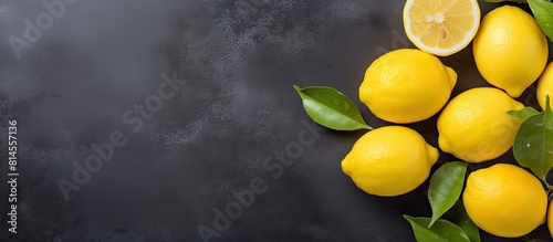 A top down view of fresh le...