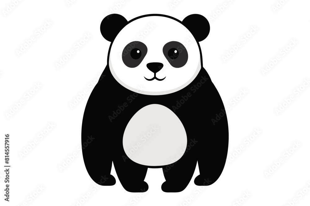 panda line art vector silhouette illustration panda line art vector silhouette illustration