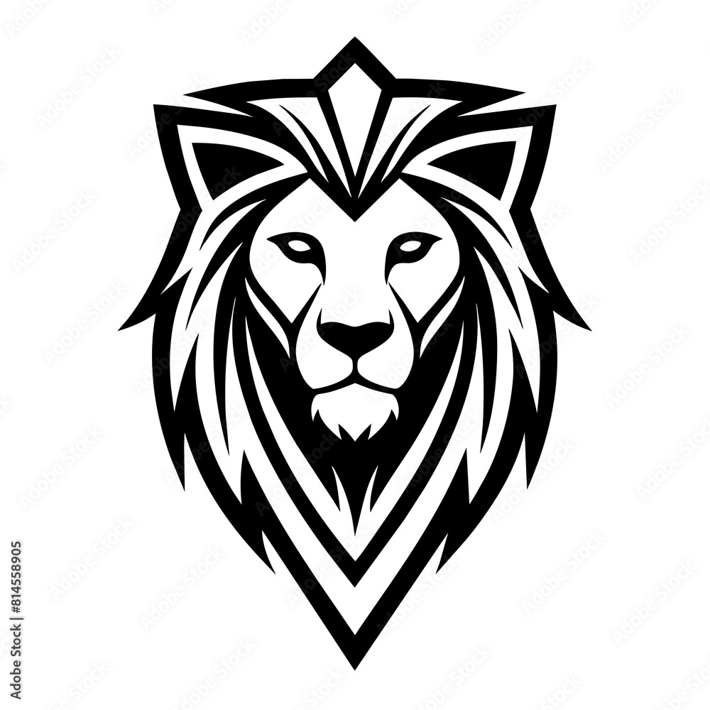 lion head mascot vector