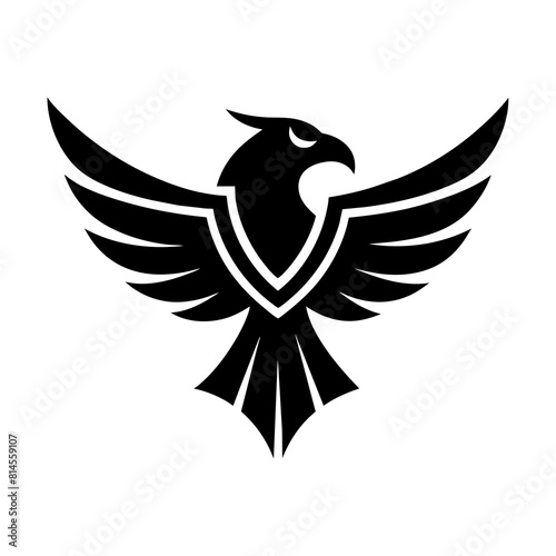 nighthawk silhouette vector illustration photo