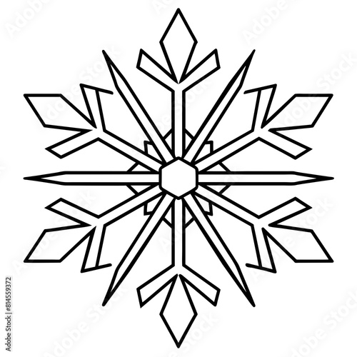 illustration of a snowflake shape