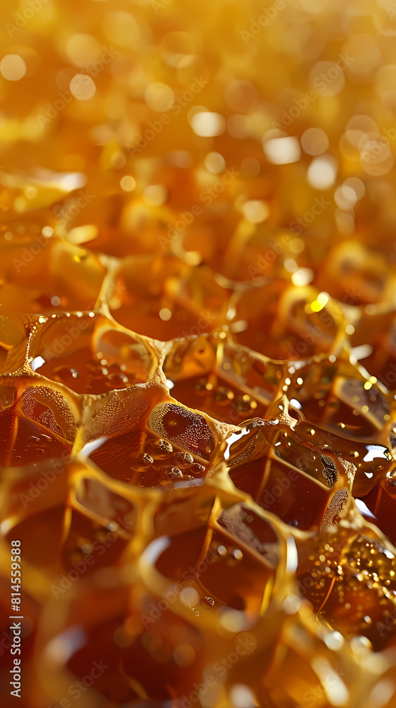 Orange honeycomb closeup Orange honeycomb closeup