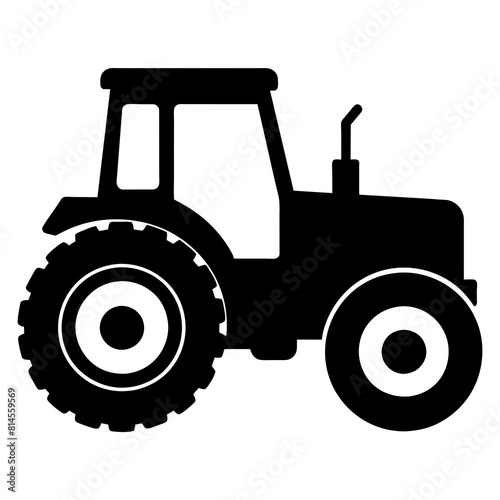 tractor on a white background