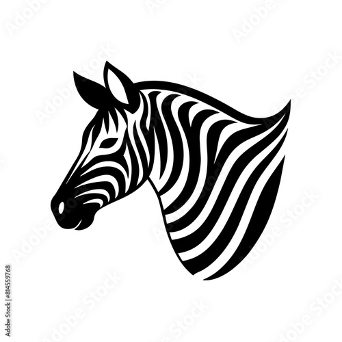 zebra head vector illustration