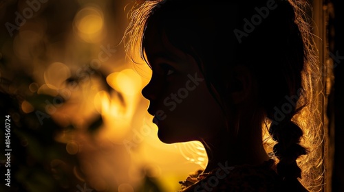 Little girl In Silhouette