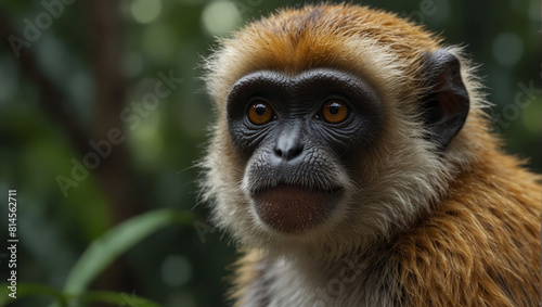 Pitheciidae monkey in jungle  © Shaiez
