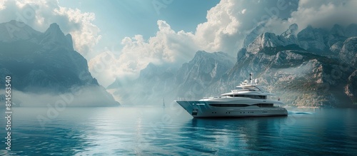 Large White Boat in Body of Water