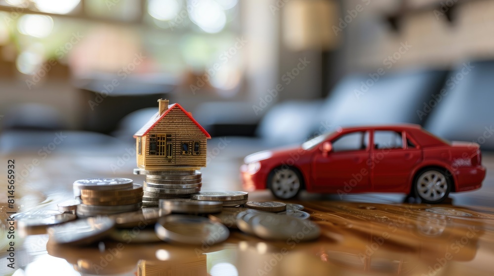 Concept of Policy Options for Home and Car, The variety and flexibility of insurance policies available to consumers. Concept of Policy Options for Home and Car, The variety and flexibility of insurance policies available to consumers.