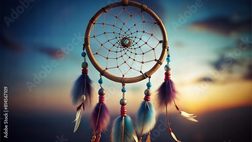 Dreamcatcher: Originating from Native American traditions, dreamcatchers are believed to filter out bad dreams and allow only good dreams to pass through, offering protection and good luck  photo