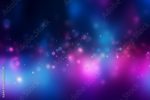 Neon Blur Glow Disco Illumination. Abstract background with bokeh. Generative AI
