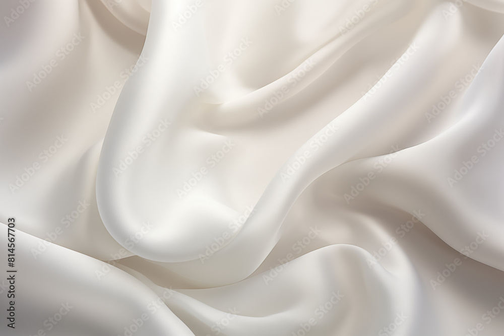 Obraz premium White silk background. Generative AI