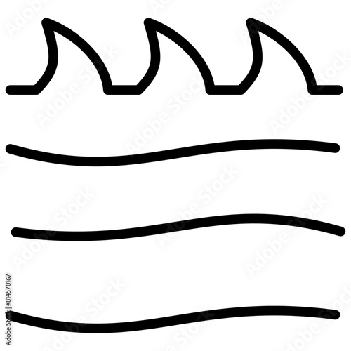 Sea Wave Outline Icon