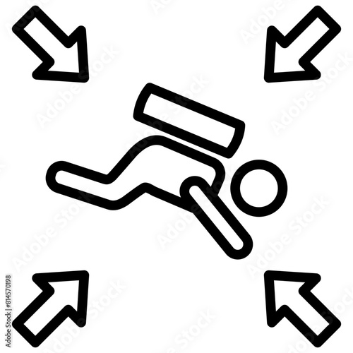 Decompression Outline Icon