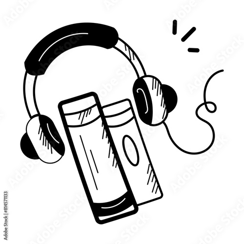 Here’s a glyph icon of an audio course 